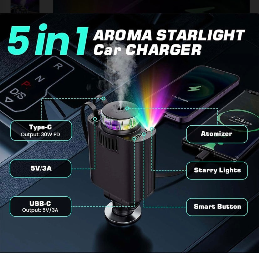Chargeurs pour voiture 5 en 1